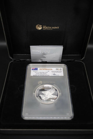 2014 AUSTRALIA EAGLE $8 5oz SILVER COIN PF69 NGC HIGH RELIEF 4114/5000 MERCANTI - Garden State Coins