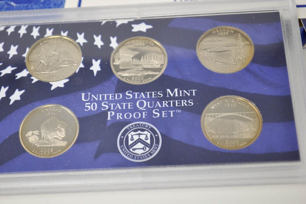 US Mint Proof - Presidential- State Quarters Sets Bundle Lot Clad 5 Sets