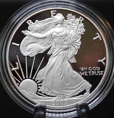 2007-W American Silver Eagle Proof Dollar U.S. Mint Box - Garden State Coins