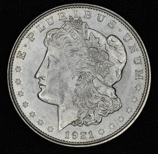 1921 - Morgan SIlver Dollar - GEM BU+ - Blast White - Razor Sharp Strike - Garden State Coins