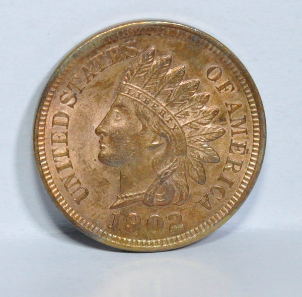 1902 Indian Head Cent in GEM BU red - Garden State Coins