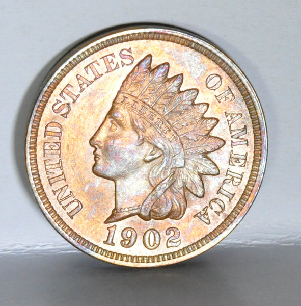 1902 Indian Head Cent in GEM BU red - Garden State Coins