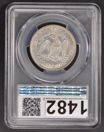 1874 Seated Liberty Silver Half Dollar 50C - PCGS AU Details - ARROWS Semi PL - Garden State Coins