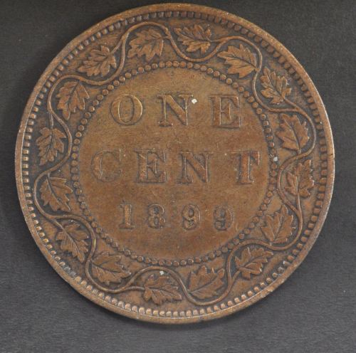 1899 Canada Penny Cent - AU Coin - Garden State Coins