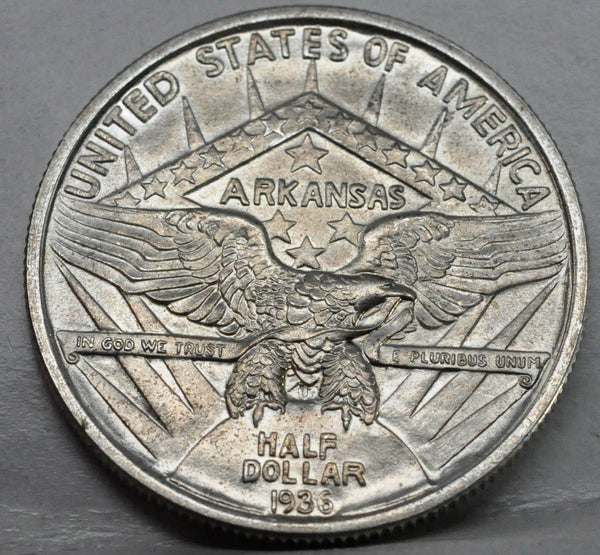 1936 Arkansas Silver Commemorative Half Dollar - Garden State Coins