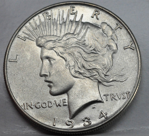 1934 - Peace Dollar - GEM BU - Beautiful Coin - Garden State Coins