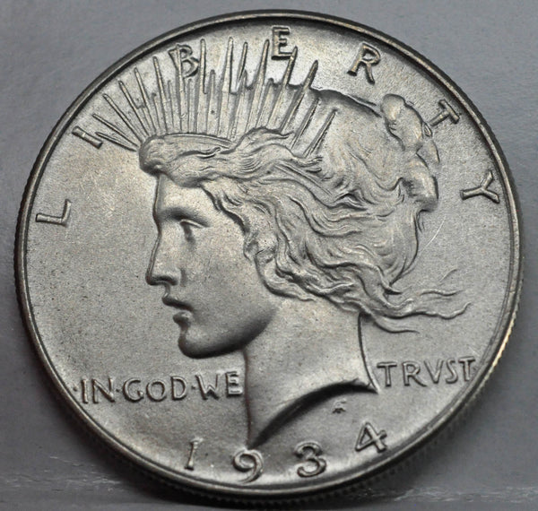 1934 - Peace Dollar - GEM BU - Beautiful Coin - Garden State Coins