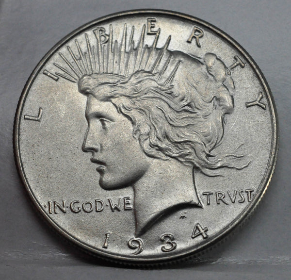 1934 - Peace Dollar - GEM BU - Beautiful Coin - Garden State Coins