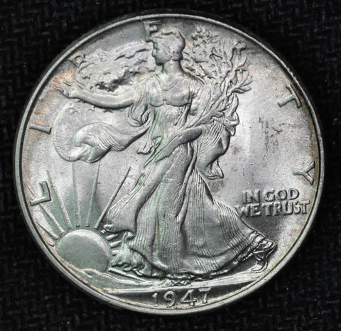 1947 Walking Liberty Half Dollar - GEM BU - Light Toning - Garden State Coins