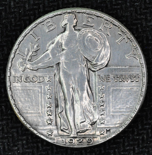 1929 Standing Liberty Quarter - Very Choice BU - Almost Full Head - Garden State Coins