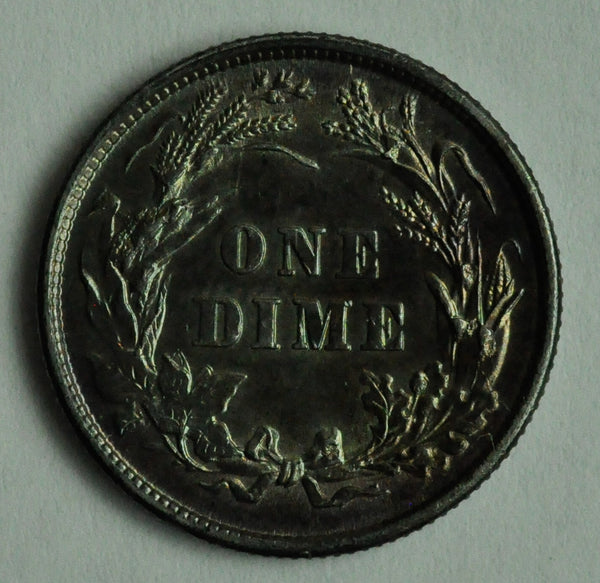 1892 Barber Dime Choice BU