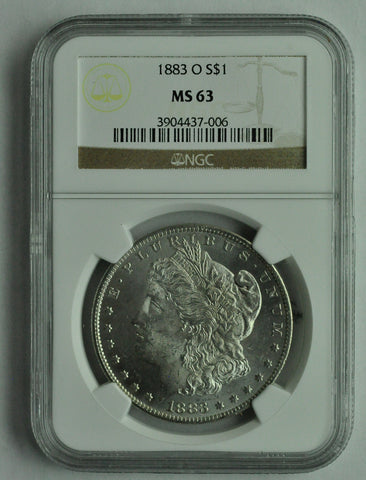 1883 O - Morgan Silver Dollar - MS63 NGC