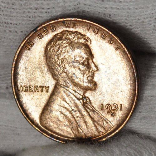 1931 S - Lincoln Cent Penny - Gem UNC Red Brown RB - Garden State Coins